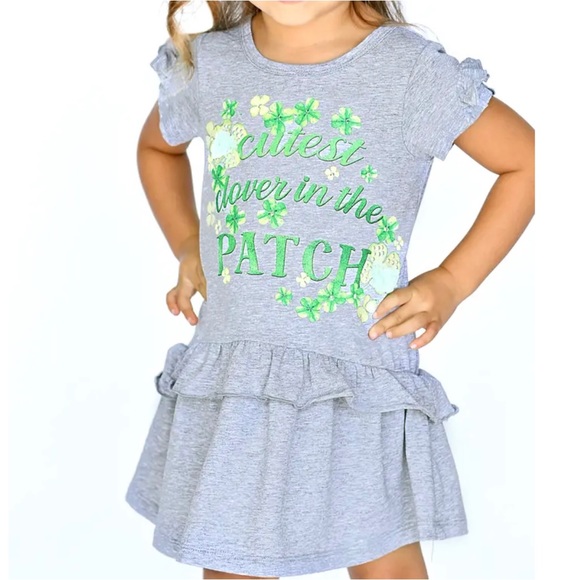Truly Me Cutest Clover Ruffle Jersey Dress 2T - Picture 1 of 8